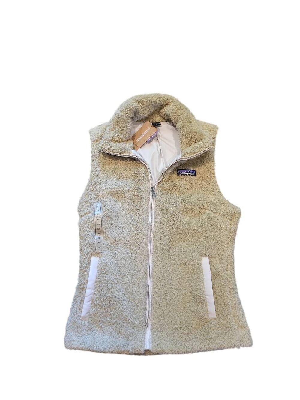 NWT Patagonia Vest Women's XS Khaki Tan Neutral Los Gatos Fleece Cozy